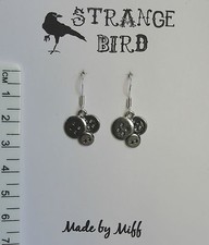 Coraline! pendientes botones costurera ropa costura funky lindo