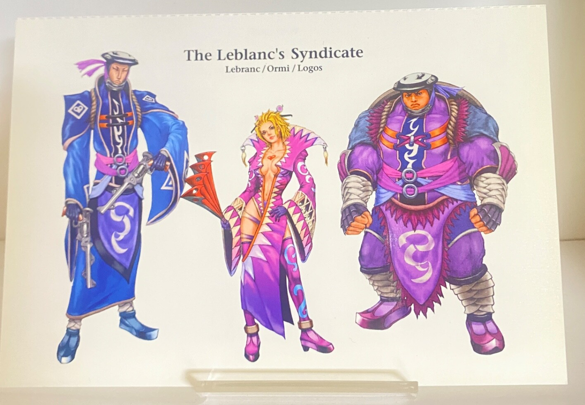 Lebranc ＆ Ormi ＆ Logos Final Fantasy X-2 Limited Postcard 2003