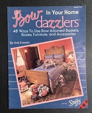 Bow Dazzlers In Your Home 1989 Everett Plaid 8402 Stiffy Basket Band Box Wicker