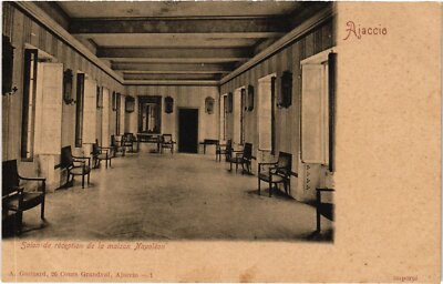 PC KORSIKA FRANKREICH AJACCIO NAPOLEONS HAUS EMPFANGSHALLE (a60578)