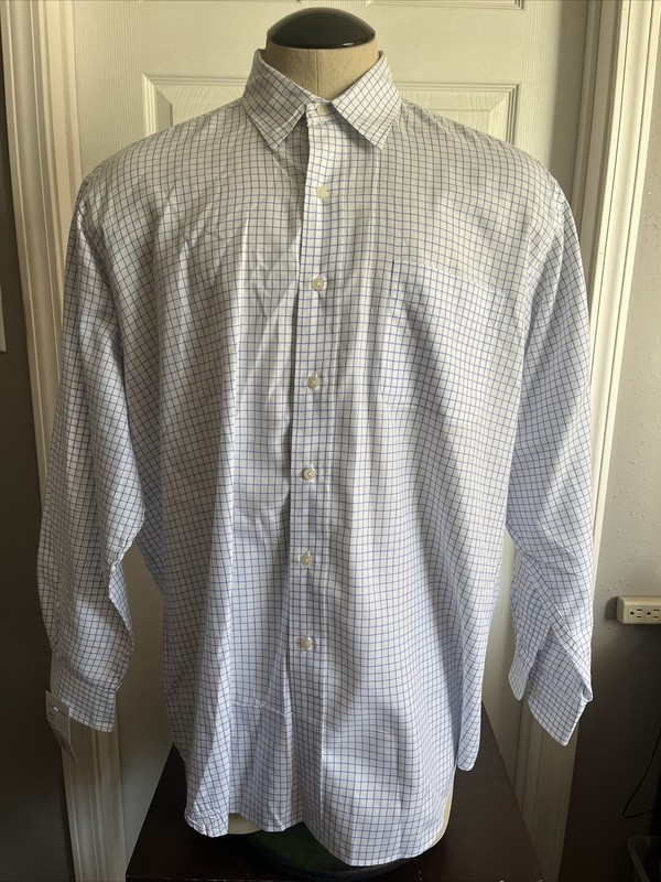 Polo Golf Ralph Lauren Lofting Long Sleeve Plaid Shirt 100% Cotton Size XL