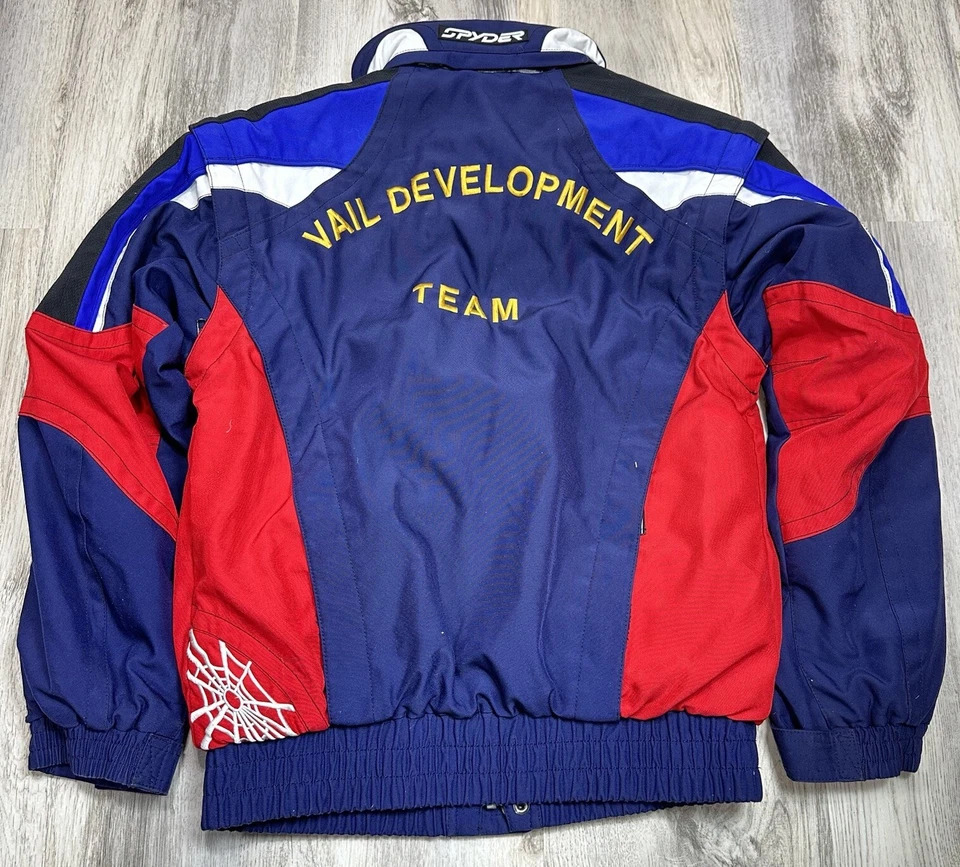 Spyder Kids 16 Thinsulate Ski Jacket Hood Zip Off Sleeves Vest Vail Embroidery - Image 4 of 4