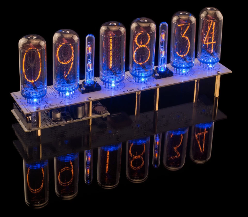 IN-18 Nixie Tube Clock [4, 6, 8 Tubes Boards] [WITHOUT TUBES] 12/24H SlotMachine - Image 2 of 4