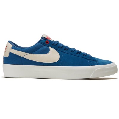 Brand New Mens Nike SB Blazer Low GT Court Blue/Light Orewood Brown/Court Blue