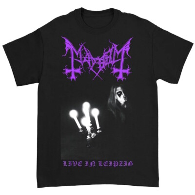 Mayhem Black Metal Band Concert T-shirt - New - Live in Leipzig