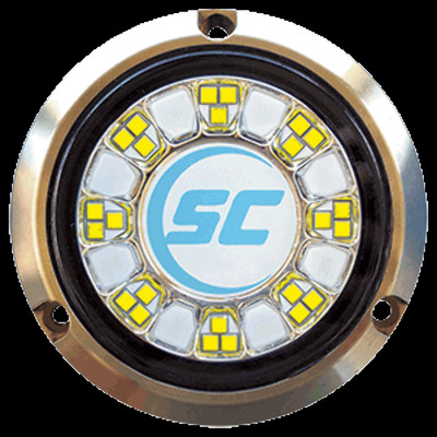 Shadow-Caster SCR-24 Bronze Unterwasser Licht 24 Leds Bimini Blau / Groß Weiß