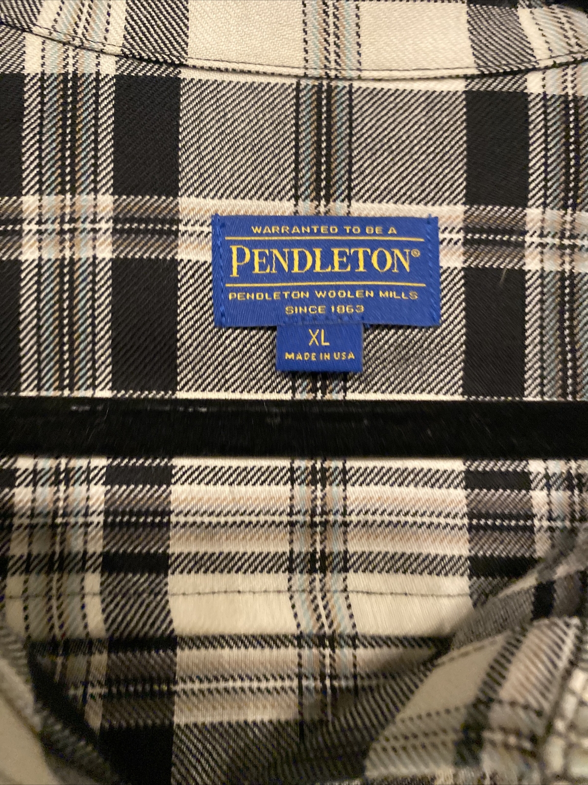 womens pendleton wool long sleeve button down pla… - image 2