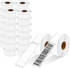30Roll 350 Die-cut Barcode Shipping Postage Address Labels Thermal 1-1/8"x3-1/2"