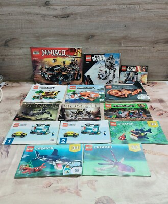 Lego Anleitungen Konvolut X14 - Bionicle - Ninjago - Star Wars - Minecraft