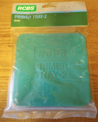 RCBS 09480 Primer Tray 2 Polymer Green Easy to Handle Square Shape