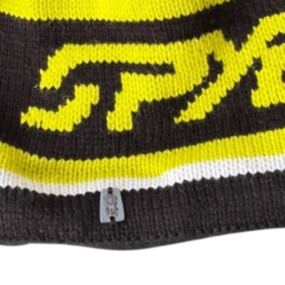 NWT Spyder Black and Yellow Beanie Unisex Spyder Ski Hat | eBay display picture 2