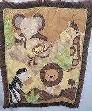 Lambs  Ivy Jungle Safari Baby Crib Quilt Comforter 41" x 34"