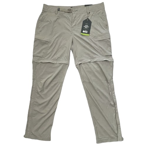Pantalon REI Co-op Homme 36x31 Cargo Convertible – Vert Rando Stretch