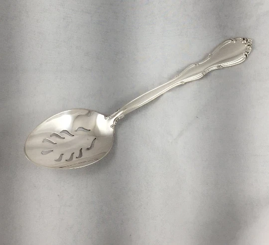 Fontana by Towle Sterling Pierced Table Serving Spoon