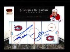 2010 Panini Crown Royale Scratching The Surface #88 Scott Gomez AUTO 009/100