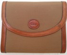 -AUTHENTIQUE portefeuille/porte-monnaie LANCEL Paris toile/cuir vintage 60's
