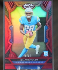 Isaiah Spiller 2022 Panini Certified RED Mirror #/ 99 Parallel Rookie RC
