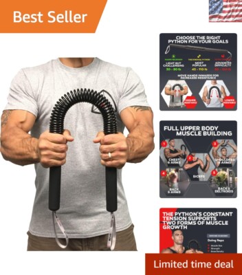 Python Power Twister Bar - 6 Resistance Levels for Effective Upper Body Workouts