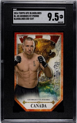 Georges St Pierre #BL-GS 2014 Topps UFC Bloodlines Die Cut card