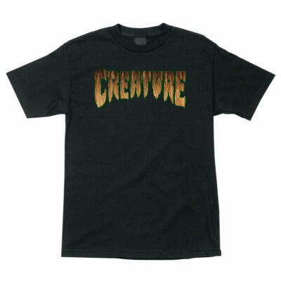Creature RUST LOGO Skateboard T Shirt BLACK