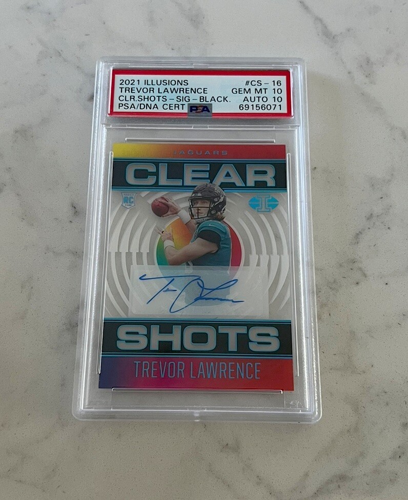 Trevor Lawrence Panini Illusions Clear Shots #CS16 Black