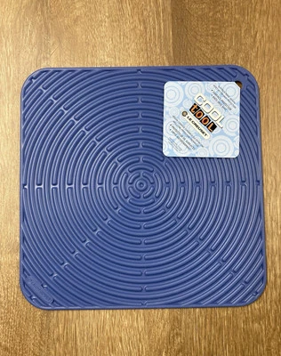 "Cobalt" LE CREUSET 11.25" Square Silicone Trivet Mat Potholder Hot Pad Gripper