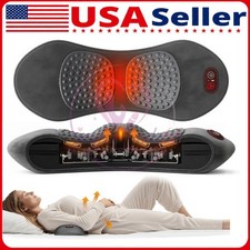 3 In 1 Electric Lumbar Support Pillow Smooth Spine Triple Fusion Back Massager