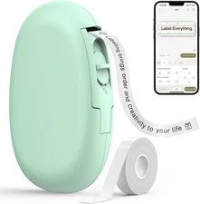E10 Ruban de machine Bluetooth Label Maker, Etiquette étanche continue, App Versatile
