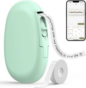 E10 Bluetooth Label Maker Machine Tape,Continuous Waterproof Label,Versatile App