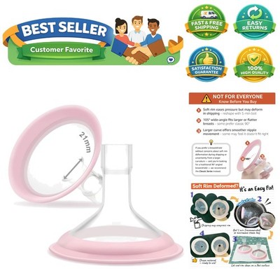 Pano Series 21mm Breast Pump Shields - Painless Experience & Dishwasher Safe