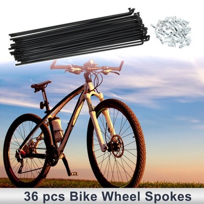 1 Satz Universal-Fahrradspeichen 12G 193mm Schwarz