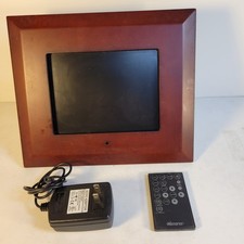 Digital Photo Picture Frame Memorex 8" LED Digital Picture Photo Frame Brown