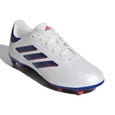 Adidas Kids Copa Pure II League Soccer Cleats US 4 FR 36 White Blue Leather GUC