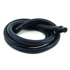 Black 5ft Exercise Resistance Band 100lb Low Impact Strength Training Cable
