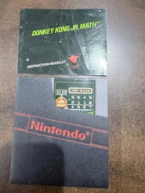 Donkey Kong Jr Math NES with Manual - Excellent Condition!!