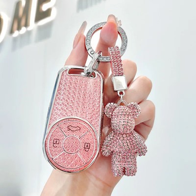 TPU Key Cover Case Holder shell Fob Keychain For ORA Good Cat White Cat Funky