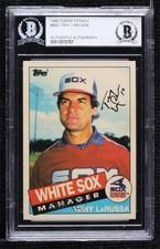 BAS 1985 Topps Collector's Edition Tiffany Tony LaRussa BGS Authentic HOF ow6