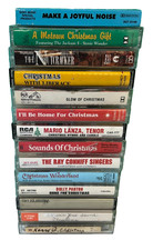 Christmas Music Lot of 14 Music Cassette Tapes Hymns Christian Country Gospel