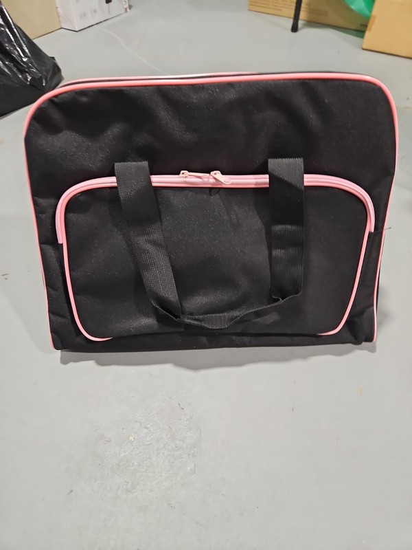 Black Padded Sewing Machine Bag / Carry Case w/ Pocket Craft Storage HARORANAX