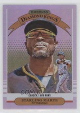 2019 Panini Donruss Diamond Kings Career Stat Line /458 Starling Marte #24 1u0