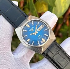 Raro Orologio Vintage Seiko 5 DX Cristallo Taglio Diamante Automatico Giappone Uomo 6106-7720