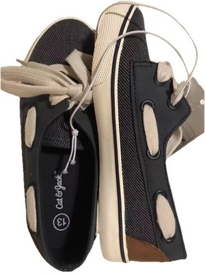 Youth Boy Topsider Boat Shoes Sneakers Denim Blue Youth Size 13 NWT