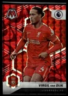 2021 Panini Mosaic Premier League Soccer Reactive Red Virgil van Dijk #180