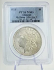 1921 Morgan Dollar Coin PCGS MS63 McClaren Collection II Label $1 Silver Coin