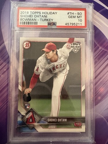 2018 Topps Holiday Bowman - Shohei Ohtani #TH-SO Turkey /35 Rookie (RC) PSA 10