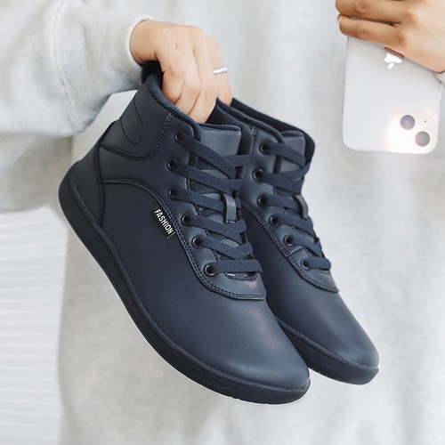 Outdoor Leather Casual Shoes Wide Toe Women Men Barefoot Shoes Plush Lining EU48 - Picture 23 of 54