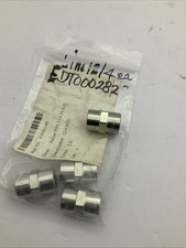 Lot of 4 Parker 1/4GG-S Pipe Coupling 1/4-18 Female NPT/NPTF Steel 6000 PSI