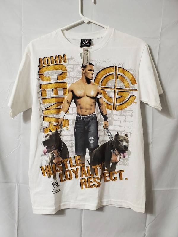 John Cena Shirt Hustle Loyalty Respect WWE By Hybrid Tees Official License Rare