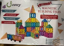 120Pcs Magnetic 3D Building Blocks Set for Kids, Strong Magnets, Educational ...