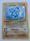 Pokémon Machamp Base Set 1st Edition Holo Rare Card 8/102 LP Excellent